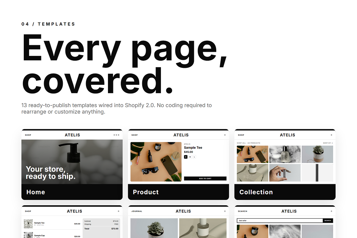 Atelis Shopify Theme, a Shopify Template by Ibnul Jaif Farabi (Photo 4 of 8)