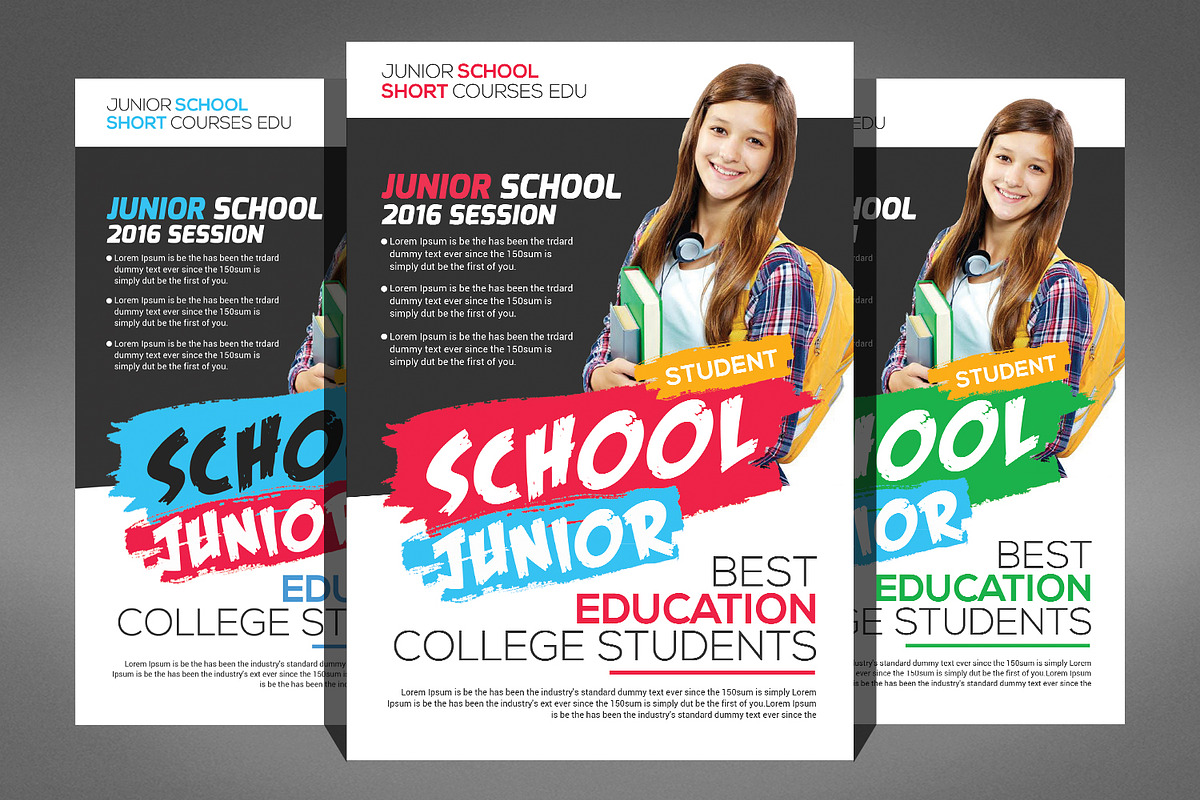 11 Education Flyer Bundle, a Flyer Template by Graphic Templates (Photo 3 of 12)