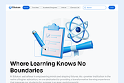 Edutech Landing Page + Free 3D Icons, a Landing Page Template by Semusim Visual (Thumbnail 3 of 5)