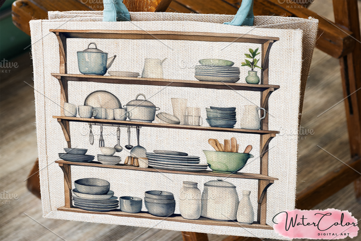 Kitchen Utensils Collection Clipart, a Food Illustration by Watercolor Digital (Photo 6 of 9)