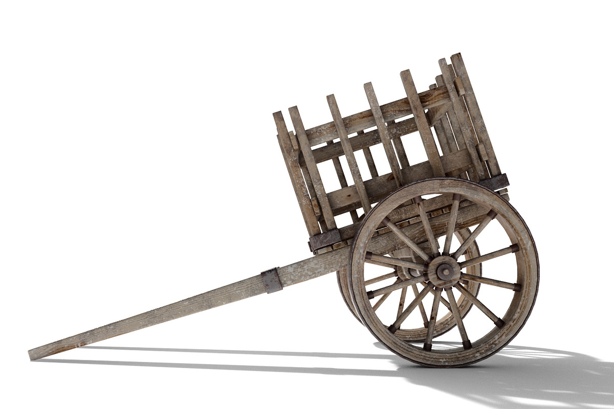 Medieval Cart, a Cars & Vehicle 3D Model by Tedi Permana (Photo 2 of 7)