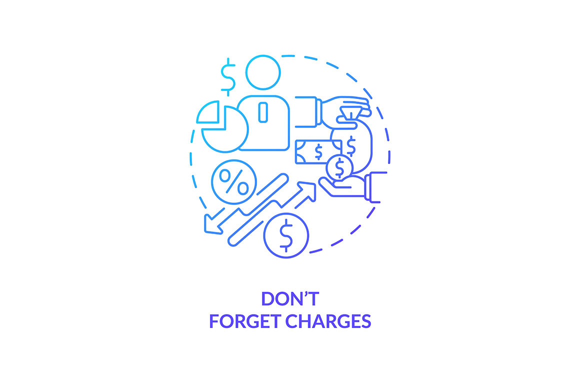 Do not forget charges blue gradient, an Icon by IMG Visuals