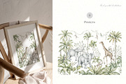 Tropical Jungle Watercolor Animals, an Animal Illustration by Kreker Kate (Thumbnail 10 of 14)