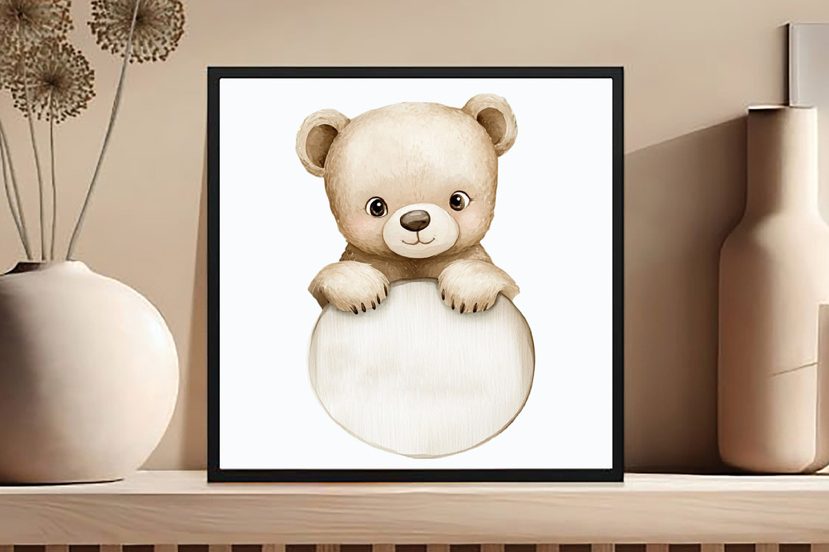 Watercolor Boho Teddy PNG, an Illustration by DreamCafeArt (Photo 5 of 7)