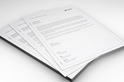 Clean Letterhead, a Stationery Template by DesignGhar (Thumbnail 1 of 5)