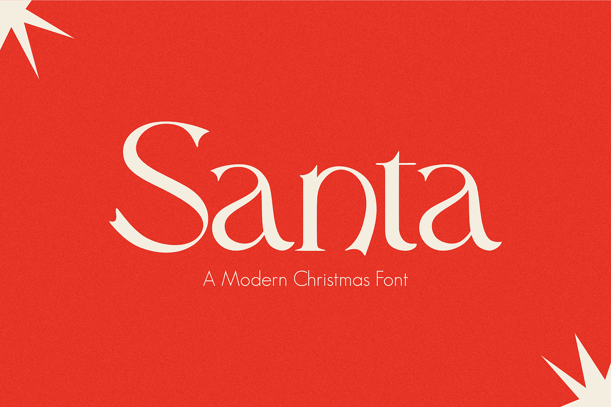 Santa - A Modern Christmas Font, a Serif Font by Iniistudio (Photo 1 of 6)