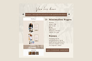 Wix Website Template Coach, Blogger, a Wix Template by Lovely.Dizajnera (Thumbnail 4 of 7)