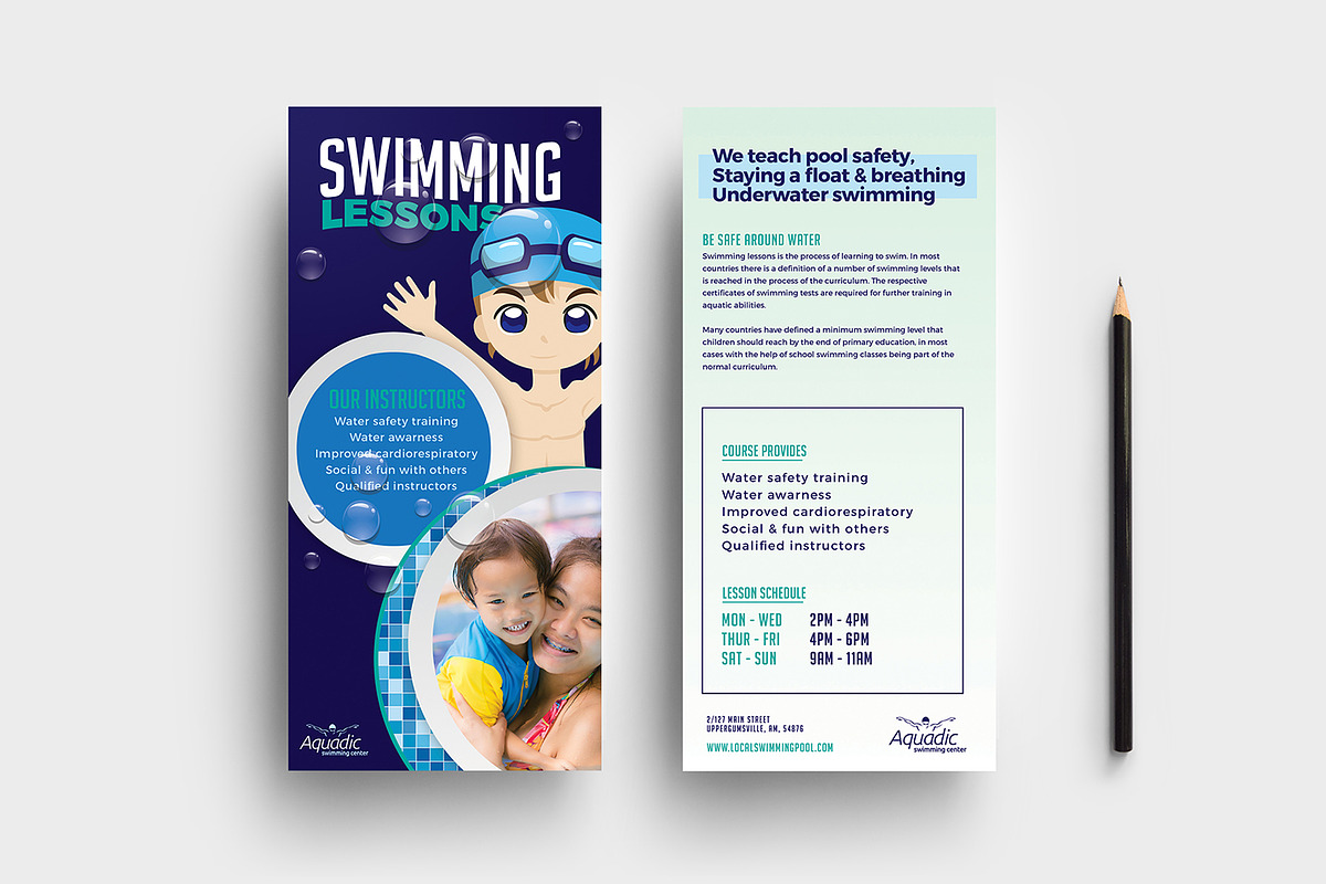 Swimming Pool Templates Pack, a Poster Template by BrandPacks