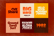 Sidewalk Surf - 80s Retrowave Font, a Sans Serif Font by ikiiko (Thumbnail 5 of 7)