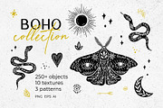 Boho linocut vector collection, an Object Graphic by Yamurchik (Thumbnail 1 of 14)