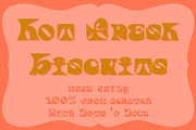Funky Chunky 70s Hand Lettered Font, a Font by Liz Kohler Brown (Thumbnail 4 of 5)