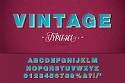 Retro 3D vintage alphabet 80s, 90s, an Object Graphic by Pro_Vector (Thumbnail 3 of 5)