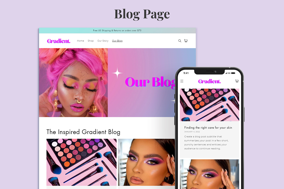Gradient - Beauty Shopify Theme, a Templates & Theme by InspiredTheme
