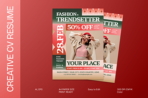 Chic Trendsetter Fashion Style Flyer, a Flyer Template by MMPixelCraft