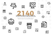 2,140 ~ minimal icon - free update, an Outline Icon by Just Icon (Thumbnail 1 of 7)