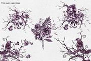 Creepy Halloween Clipart, a Seasonal Illustration by Depiano (Thumbnail 5 of 10)