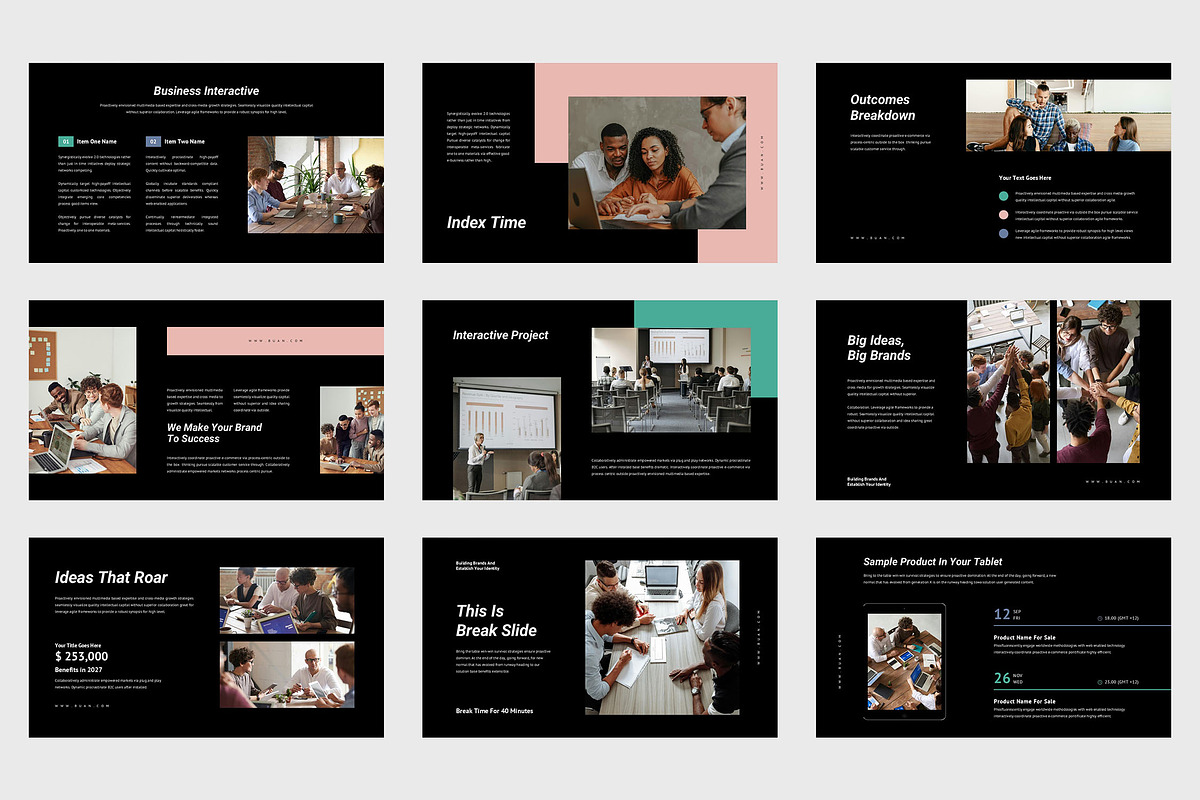 Buan Interactive Agency GoogleSlides, a Presentation Template by Punkl Camp (Photo 7 of 9)