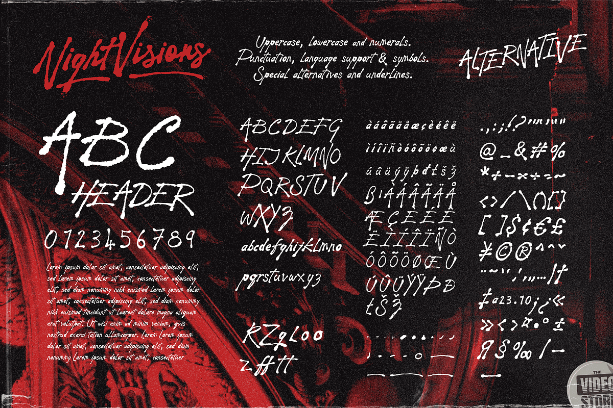 Night Visions: Brush Script Font, a Script Font by Wingsart Studio (Photo 4 of 15)