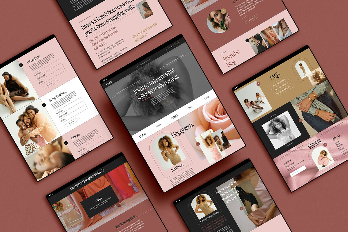 Venus Squarespace Website Template, a Squarespace Template by The Humanista Co. (Photo 4 of 12)