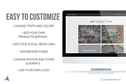 Artist Portfolio Website for Wix, a Landing Page Template by Parrot Designs (Thumbnail 4 of 4)