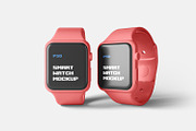 Smart Watch Mockups, a Wearable Device Mockup by artimasa (Thumbnail 4 of 5)