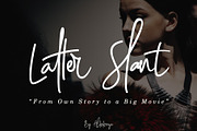 Latter Slant | Signature Font, a Script Font by Aldedesign (Thumbnail 1 of 5)