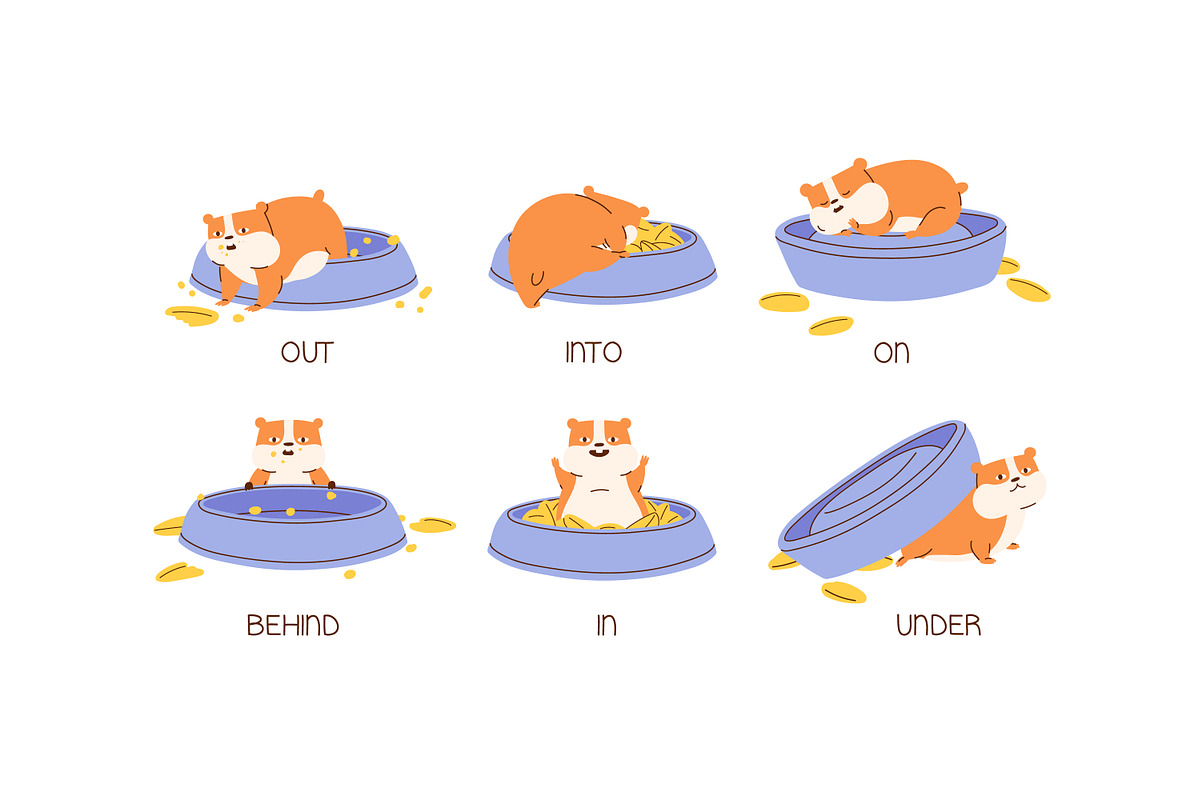 English prepositions of place set, an Animal Illustration by Good Studio (Photo 2 of 3)