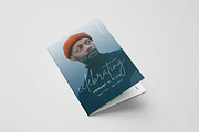 Funeral Program Template Canva, a Card Template by frommakertomaker (Thumbnail 1 of 4)