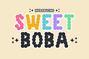 Sweet Boba - Decorative Font, a Sans Serif Font by KiddoGlyphs Studio (Thumbnail 1 of 5)