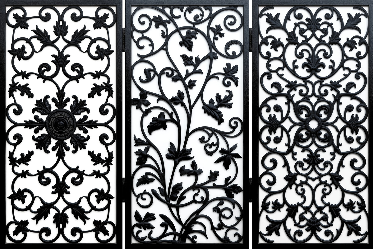 Decorative Floral Panel Silhouette, an Illustration by musafir_fashion (Photo 11 of 21)