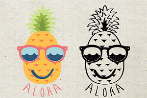 Summer Aloha Pineapple Design