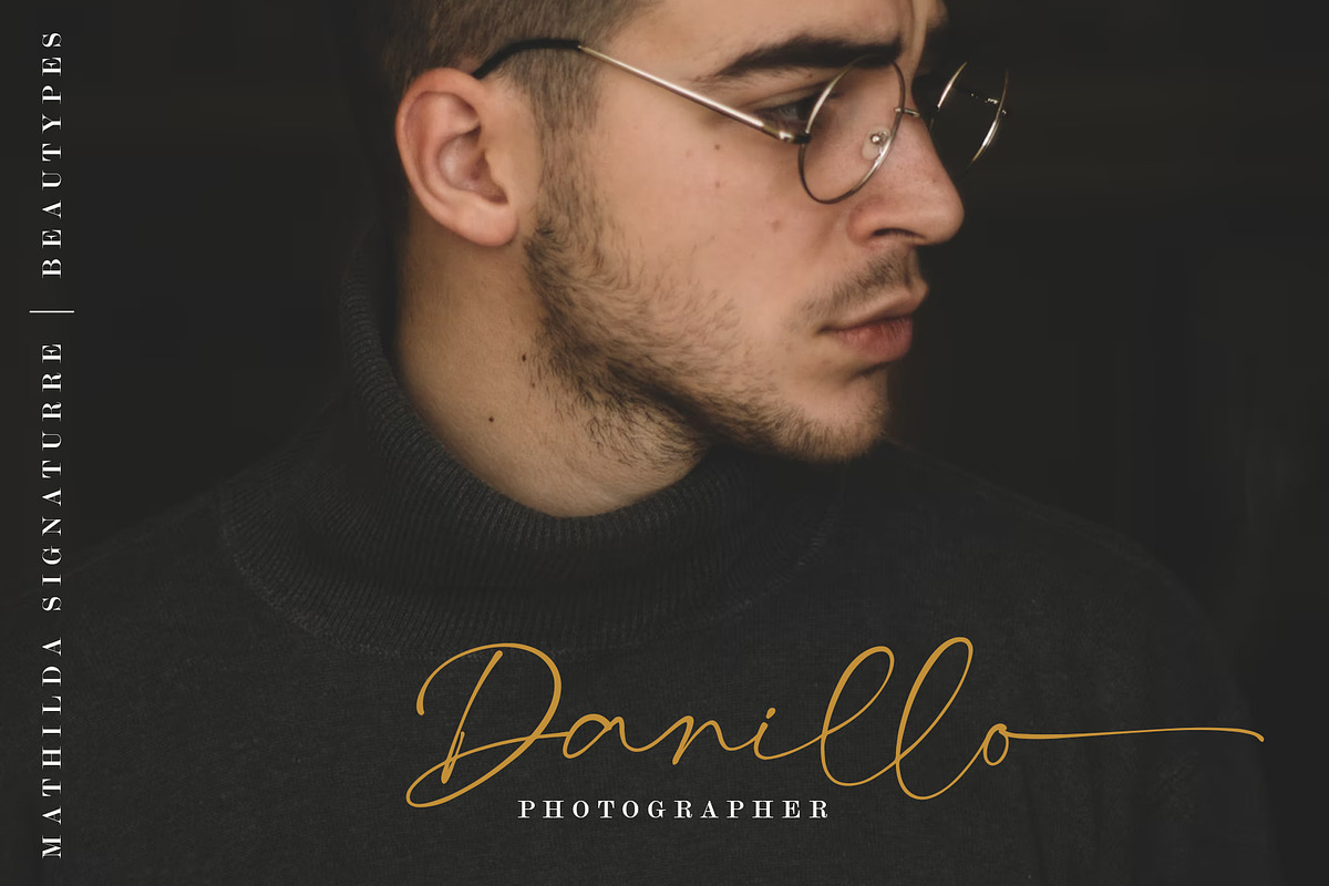 Beautiful signature font