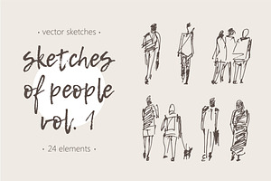 Sketches of different people, vol. 1, a Decorative Illustration by TheMountBirdStudio