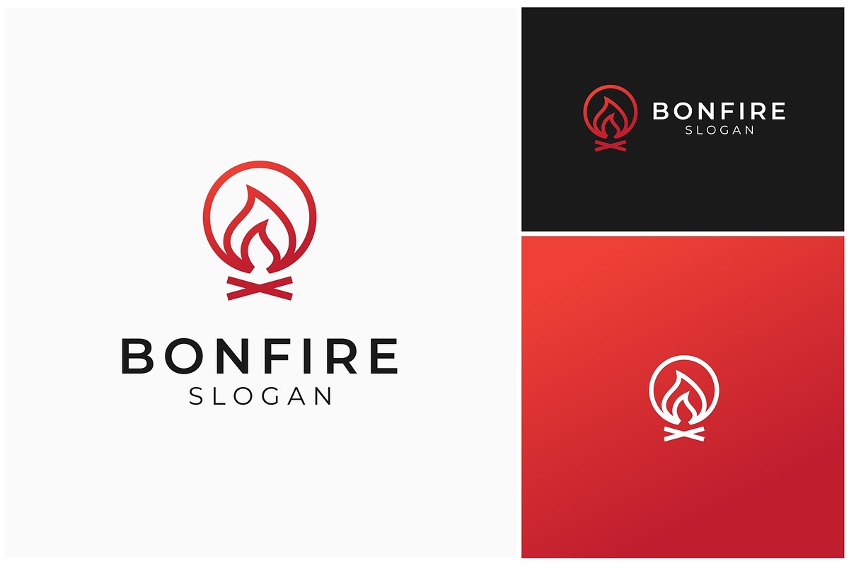 Bonfire Firewood Fireplace Logo, a Branding & Logo Template by ika trisiana (Photo 2 of 2)