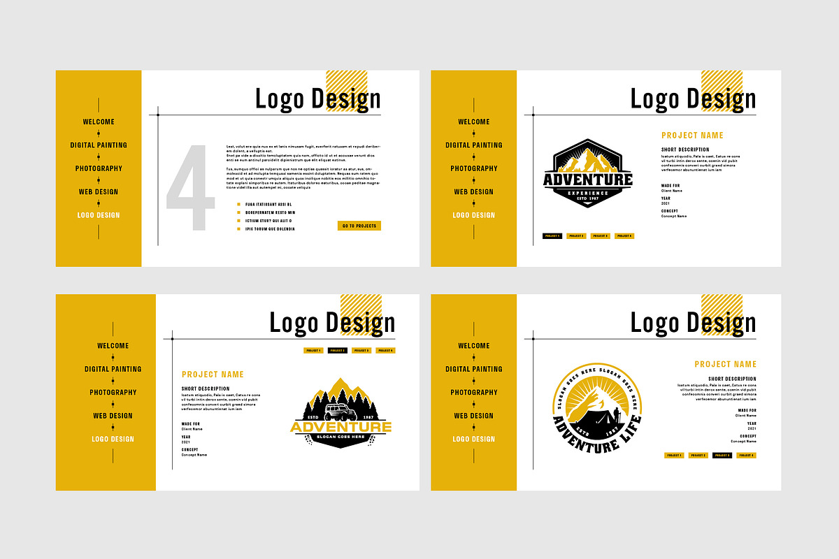 Interactive PDF Portfolio Layout, a Brochure Template by Grkic Creative (Photo 6 of 7)