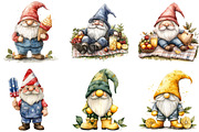 Summer Gnome Clipart, a Seasonal Illustration by DreamArtGraphic (Thumbnail 3 of 4)