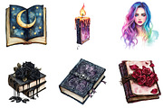 Watercolor Gothic Planner Lover, an Illustration by Designking (Thumbnail 5 of 5)