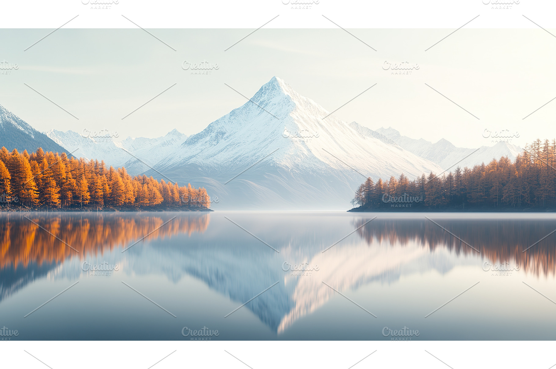 Tranquil Mountain Lake with Forest, a Nature Photo by Lermont51