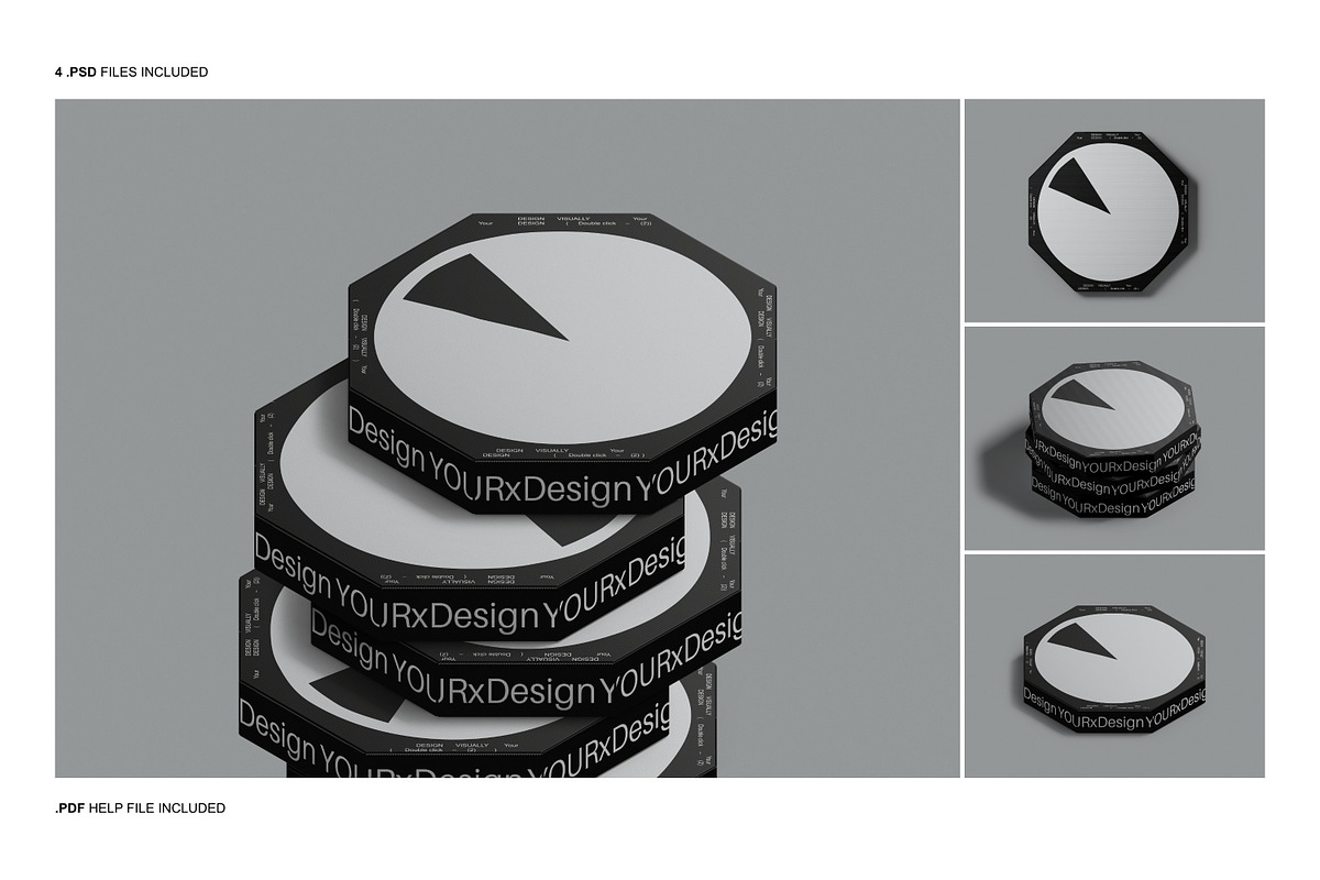 Pizza Box Mockup, a Packaging Mockup by Renderteam (Photo 2 of 10)