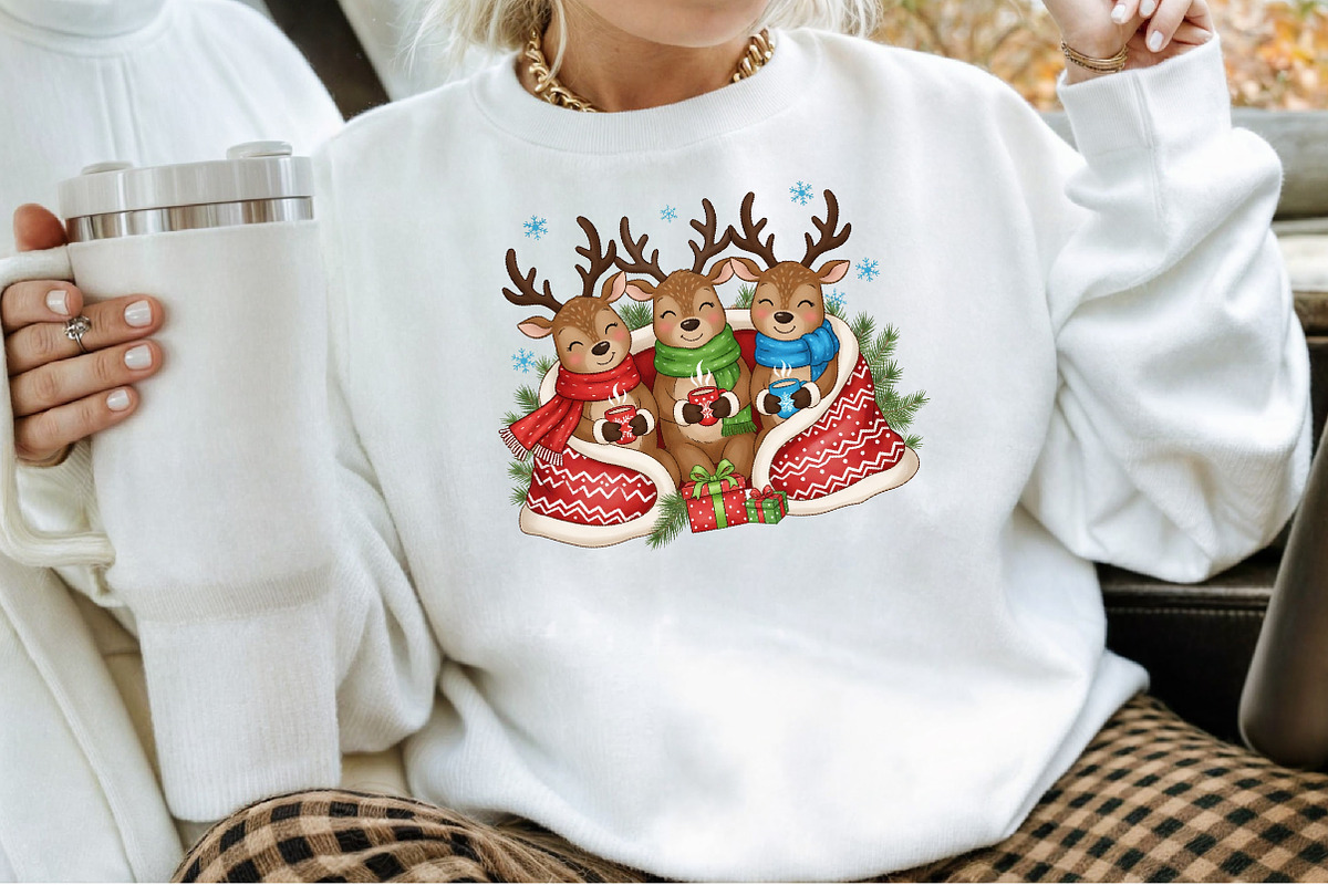 Merry Christmas Reindeer PNG Sublima, an Illustration by Sublimation Artist (Photo 6 of 9)