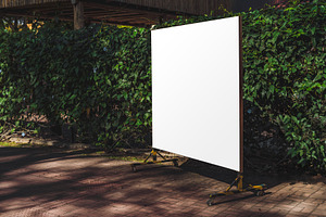 Outdoor blank mock-up board template, a Business Photo by SkyNext