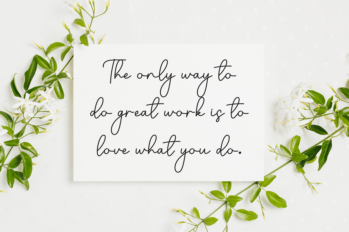 yoga | Script Font, a Handwritten Font by Scratchones (Photo 3 of 9)