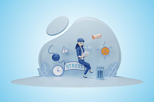 Stress Management 3d Illustration