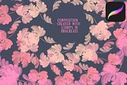 Floral Brush stamps for Procreate, a Brush Add-On by Graphics Resources (Thumbnail 9 of 15)