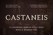 Castaneis - Luxury Roman Style Serif, a Serif Font by PixelBL Design Studio (Thumbnail 1 of 4)