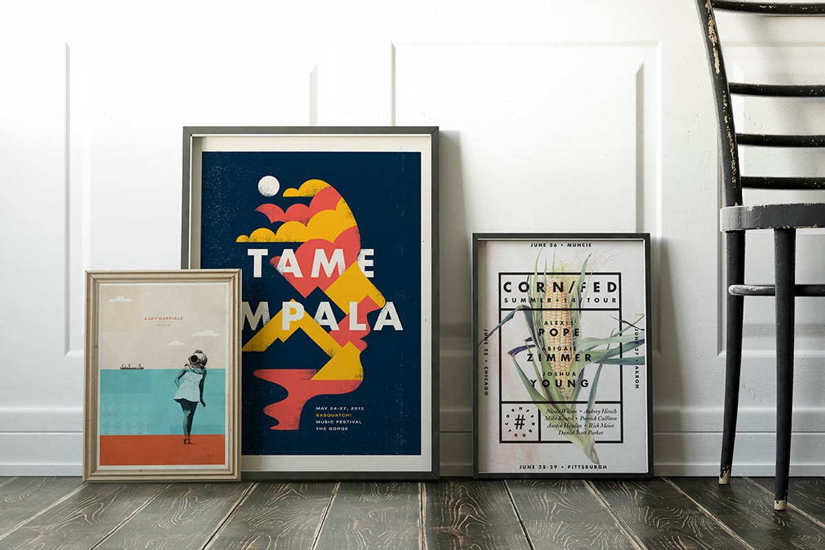 Poster Frame Mockup Set, a Print Template by Best Pixels™ (Photo 7 of 7)