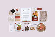 Restaurant/Food Identity Mockup, a Product Mockup by eamejia (Thumbnail 1 of 4)