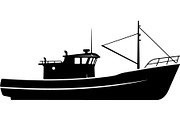 Premium Ship Boat Silhouette Vector, an Animal Illustration by Designer_Momina (Thumbnail 10 of 21)