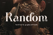 Random Elegant Serif Font, a Serif Font by Graphicxell (Thumbnail 1 of 8)