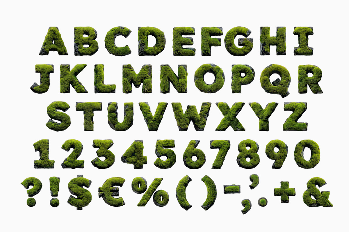 Moss on Rock Font, a Sans Serif Font by Handmadefont (Photo 2 of 16)